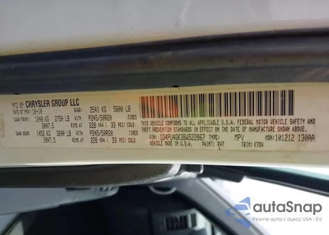 2011 Dodge Nitro Heat z USA, uszkodzony, nr VIN 1D4PU4GK3BW522867